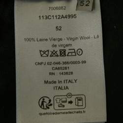 Pre Owned Dior Homme Grey Prints Of Wales Wool Drawstring Jogger Pants