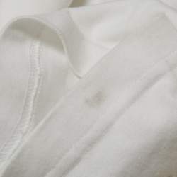 Pre Owned Dior Homme White CD Embroidered Cotton Jersey T-Shirt L