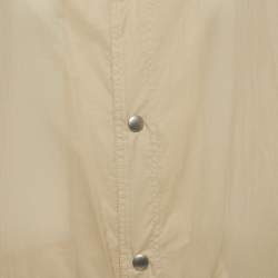 Pre Owned Dior Homme Cream Nylon Semi Sheer Short Coat M