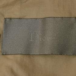 Pre Owned Dior Homme Cream Nylon Semi Sheer Short Coat M