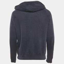 Pre Owned Dior Homme Navy Blue Dior Icons Cotton Hooded Track Jacket M