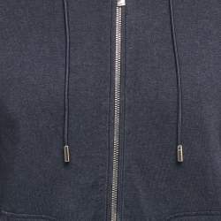 Pre Owned Dior Homme Navy Blue Dior Icons Cotton Hooded Track Jacket M