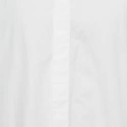 Pre Owned Dior Homme White Collar Embroidered Cotton Shirt XXL