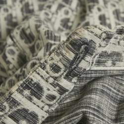Pre Owned Dior Homme Grey Oblique Cotton Oversized Shirt S