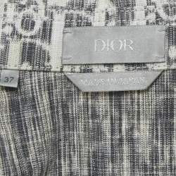 Pre Owned Dior Homme Grey Oblique Cotton Oversized Shirt S