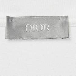 Pre Owned Dior Homme White Mount Zion Embroidery and Print Cotton Crew Neck T-Shirt M