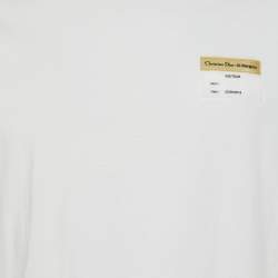 Pre Owned Dior Homme White 03 Marignan Cotton Crew Neck T-Shirt XS