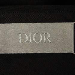 Pre Owned Dior Homme Black Wool & Silk Pleated Flared Pants S