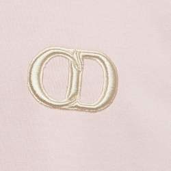 Pre Owned Dior Homme Pink CD Icon Embroidered Cotton T-Shirt XL