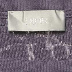 Pre Owned Dior Homme Blue Oblique Terry Cotton Relaxed Fit T-Shirt L