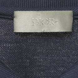 Pre Owned Dior Homme Blue Pique Polo T-Shirt XXL