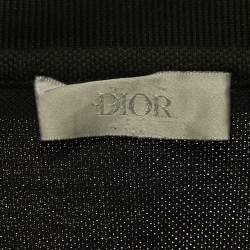 Pre Owned Dior Homme Black Bee Embroidered Pique Polo T-Shirt XXXL