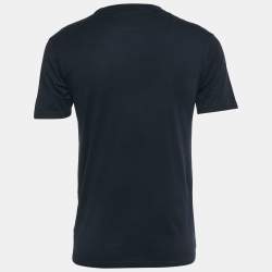 Pre Owned Dior Homme Blue Printed Jersey T-Shirt XS
