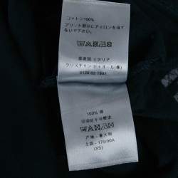 Pre Owned Dior Homme Blue Printed Jersey T-Shirt XS