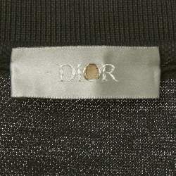 Pre Owned Dior Homme Black CD Embroidered Cotton Polo T-Shirt XXL