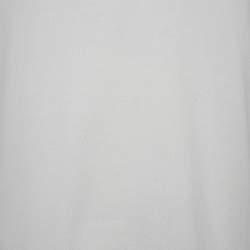 Pre Owned Dior Homme White CD Embroidered Pique Polo T-Shirt XL