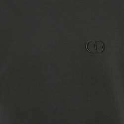 Pre Owned Dior Homme Black CD Embroidered Jersey T-Shirt L