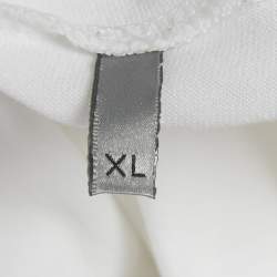 Pre Owned Dior Homme White Beatle Print Cotton T-Shirt XL