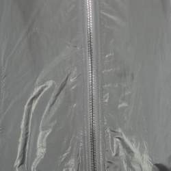 مملوكة مسبقًا Dior Homme Grey Synthetic Oblique Reversible Bomber Jacket Grey M