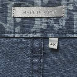 Pre Owned Dior x Denim Tear Blue Oblique Denim Carpenter Jeans M/Waist 32"