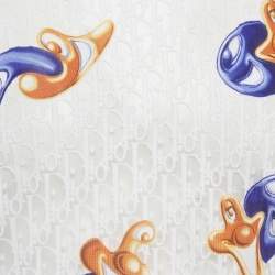 مملوكة مسبقًا Dior Homme White Oblique Sheer Jersey T-Shirt L