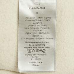 مملوكة مسبقًا Dior Homme Grey Cotton Logo Patch Sweater S