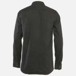 مملوكة مسبقًا قميص ديور أومه x ساكاي قطن ونايلون أسود بأكمام طويلة مقاس متوسط - ميديوم