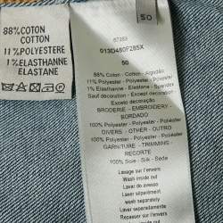 Pre Owned Dior Homme x Kenny Scharf Blue Playing Cards Denim Jacket L