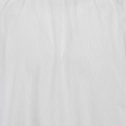 مملوكة مسبقًا قميص ديور أومه قطن أبيض مخطط بدون أزرار مقاس كبير - لارج