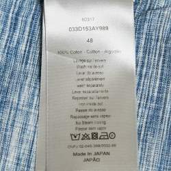 Pre Owned شورت ديور هوم قطني أزرق أوبليك مقاس متوسط - ميديم