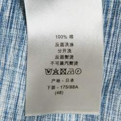 Pre Owned شورت ديور هوم قطني أزرق أوبليك مقاس متوسط - ميديم