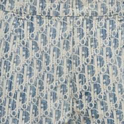 Pre Owned شورت ديور هوم قطني أزرق أوبليك مقاس متوسط - ميديم