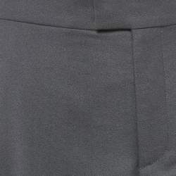 Pre Owned بنطلون واسع الساق بطيات كريب رمادي ديور هوم كبير