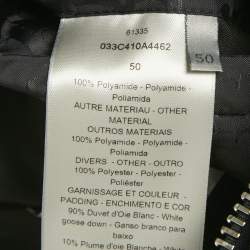 مملوكة مسبقًا سترة ديور هوم داون جاكار أوبليك باللون الأسود مقاس كبير - لارج