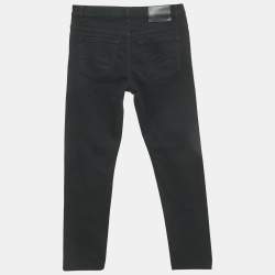 مملوكة مسبقًا Dior Homme Black Denim Slim 17-Regular Jeans XS/Waist 28"