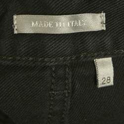 مملوكة مسبقًا Dior Homme Black Denim Slim 17-Regular Jeans XS/Waist 28"