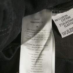 مملوكة مسبقًا Dior Homme Black Denim Slim 17-Regular Jeans XS/Waist 28"