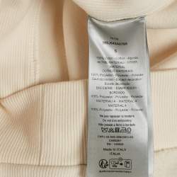 مملوكة مسبقًا Dior Homme White/Cream Cotton and Fleece Hoodie S
