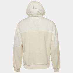 مملوكة مسبقًا Dior Homme White/Cream Cotton and Fleece Hoodie S