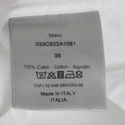 مملوكة مسبقًا Dior Homme x Jordan White Air Dior Print Cotton Shirt M