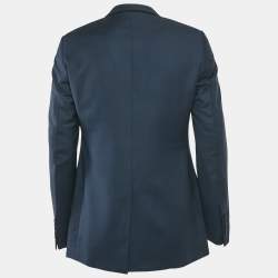 مملوكة مسبقًا Dior Homme Blue Gabardine Regular Fit Blazer L