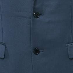 مملوكة مسبقًا Dior Homme Blue Gabardine Regular Fit Blazer L