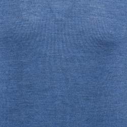 مملوكة مسبقًا Dior Homme Blue Wool Knit V-Neck Sweater M