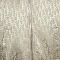 Pre Owned Dior Homme Grey Oblique Nylon Reversible Blouson M