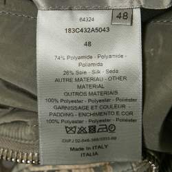 Pre Owned Dior Homme Grey Oblique Nylon Reversible Blouson M