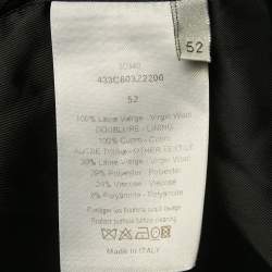 مملوكة مسبقًا سترة بدلة من صوف فيرجن أسود ديور أوم مقاس كبير جدًا - إكس لارج