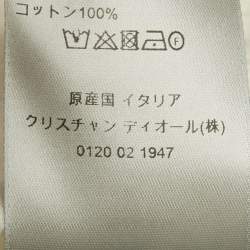 Pre Owned تي شيرت ديور هوم رجالي أوبيك أبيض تيري قطن جاكار بقصة مريحة مقاس كبير جداً جداً جداً