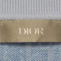 مملوكة مسبقًا Dior Homme Blue Oblique Jersey Polo T-Shirt XXXL