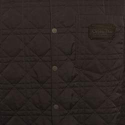 Pre Owned Dior Homme Black Synthetic Quilted Jacket XXL