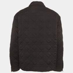 Pre Owned Dior Homme Black Synthetic Quilted Jacket XXL